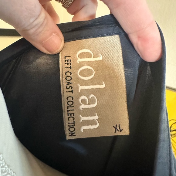 Dolan Nordstrom Left Coast Horizon Colorblock V-Neck Dress XL Blue Black - Picture 2 of 5